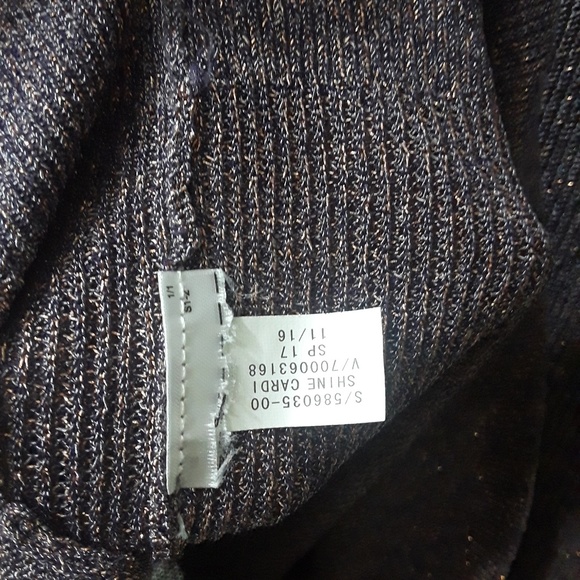 Banana Republic V Neck Purple Cardigan, sz XS - Picture 4 of 7